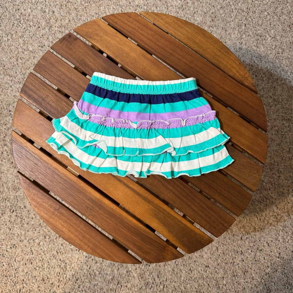 Okie Dokie Baby Girls Striped Skort /Size: 3 months